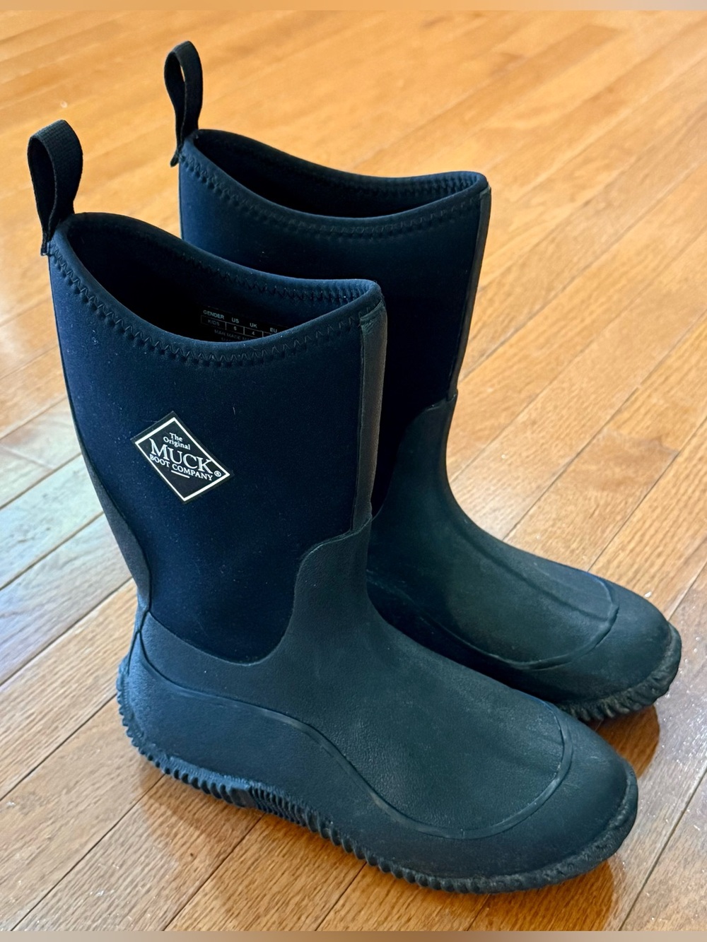 The Original Muck Boot Co Kids Girls Boys 5 Hale Neoprene Rain Snow Winter Boots